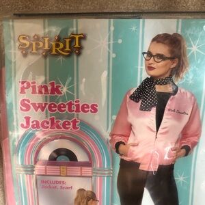 Pink Sweeties Jacket 1950’s Style Costume Jacket and Scarf
